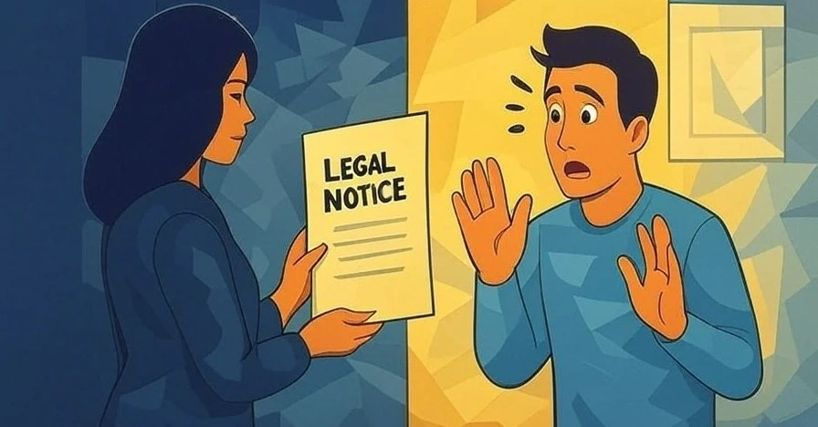 Notice to husband