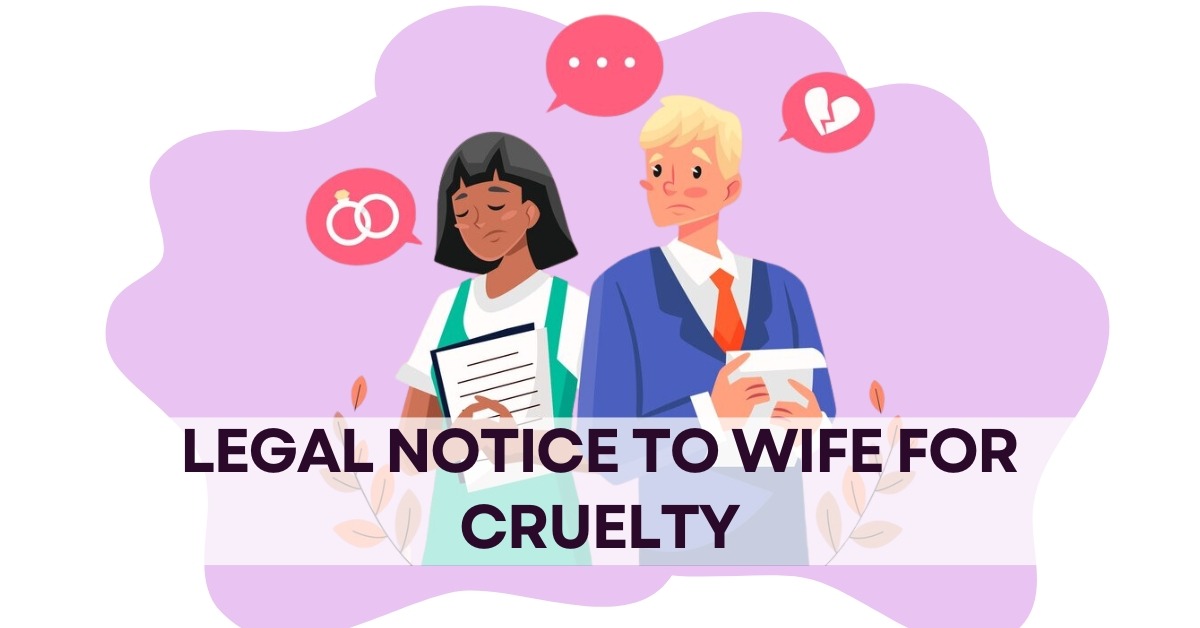 Notice to wife